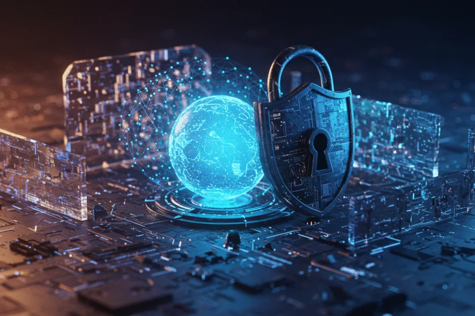 Cybersecurity Shield Concept