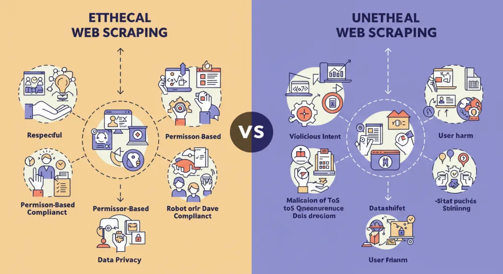 Ethical vs Unethical Scraping Infographic02 BLOG PK Ethical vs Unethical Scraping Infographic