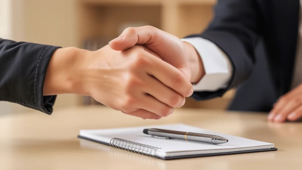 Two hands shaking over a table BLOG PK Two hands shaking over a table